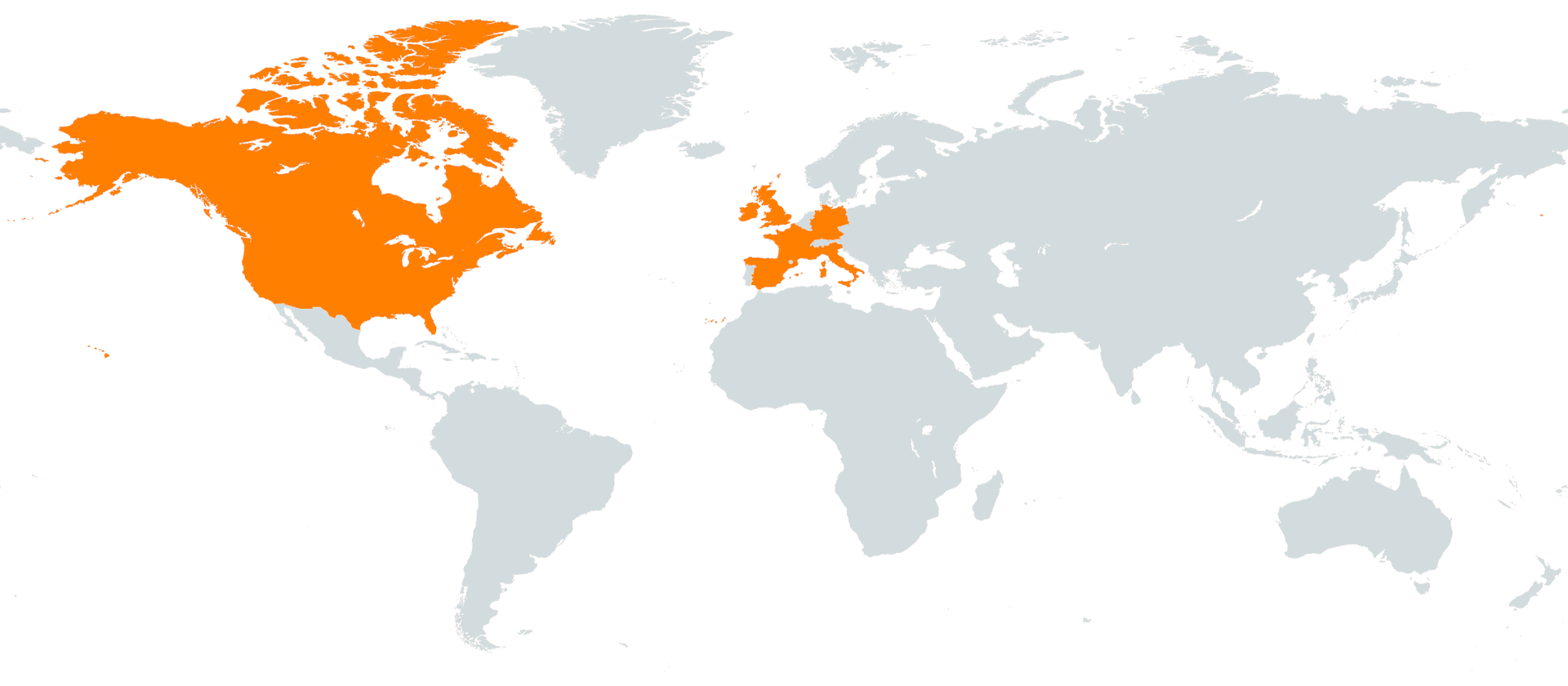 World map showing countries where Veeloy provides service